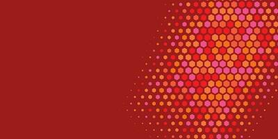 Geometric abstract Hexagon Two Color Background vector