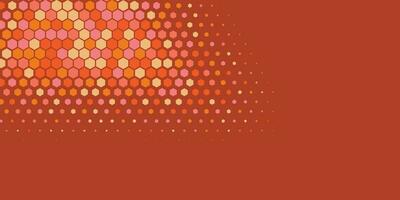 Geometric abstract Hexagon Two Color Background vector