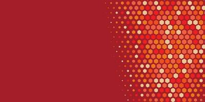 Geometric abstract Hexagon Two Color Background vector