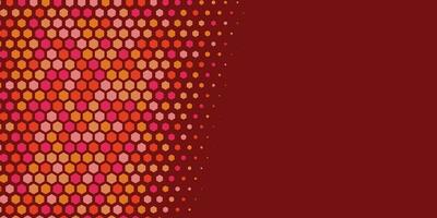 Geometric abstract Hexagon Two Color Background vector