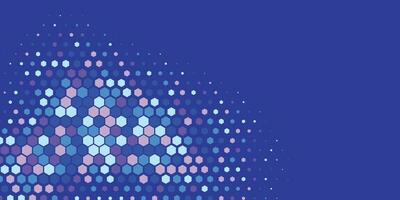 Geometric abstract Hexagon Two Color Background vector