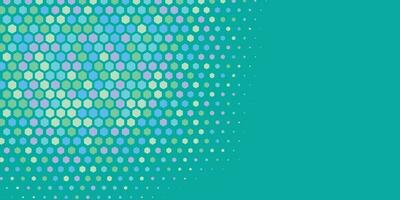 Geometric abstract Hexagon Two Color Background vector