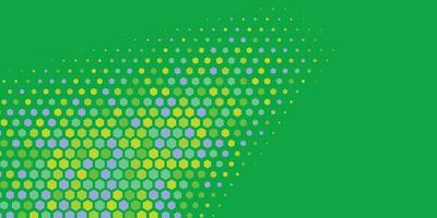 Geometric abstract Hexagon Two Color Background vector