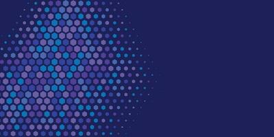 Geometric abstract Hexagon Two Color Background vector