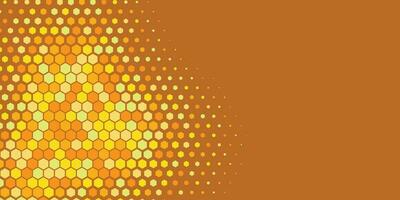 Geometric abstract Hexagon Two Color Background vector