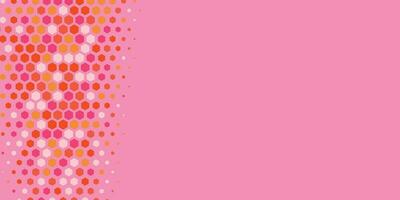 Geometric abstract Hexagon Two Color Background vector