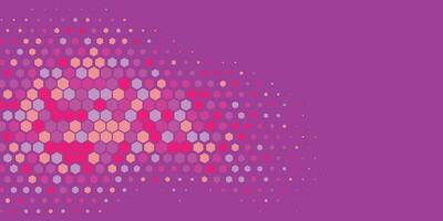 Geometric abstract Hexagon Two Color Background vector