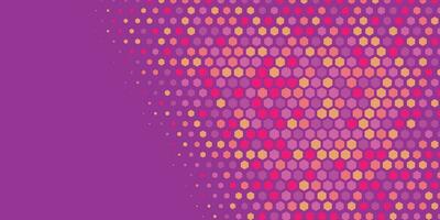 Geometric abstract Hexagon Two Color Background vector