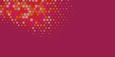 Geometric abstract Hexagon Two Color Background vector