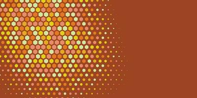 Geometric abstract Hexagon Two Color Background vector