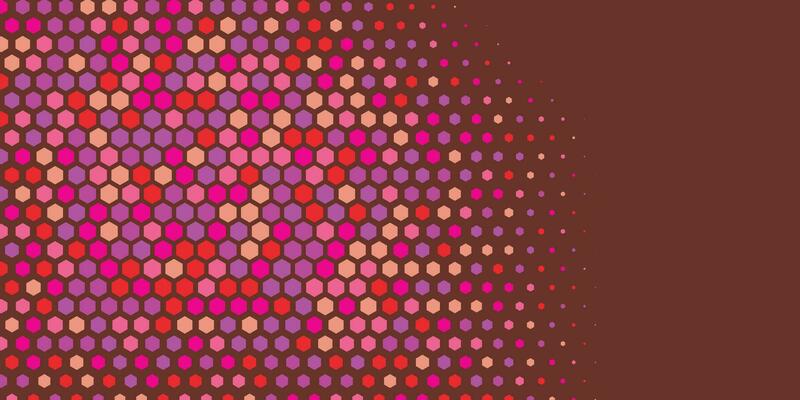 Geometric abstract Hexagon Two Color Background