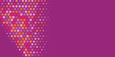 Geometric abstract Hexagon Two Color Background vector