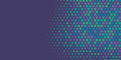 Geometric abstract Hexagon Two Color Background vector