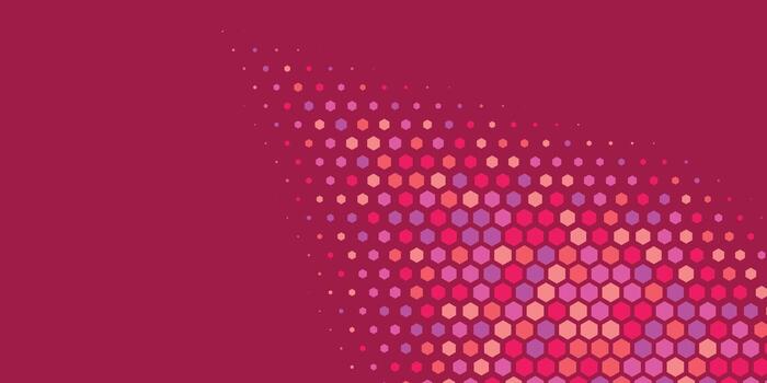Geometric abstract Hexagon Two Color Background vector
