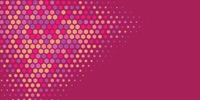 Geometric abstract Hexagon Two Color Background vector