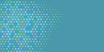 Geometric abstract Hexagon Two Color Background vector