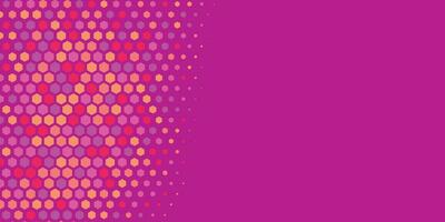 Geometric abstract Hexagon Two Color Background vector