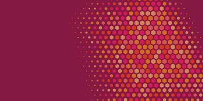 Geometric abstract Hexagon Two Color Background vector