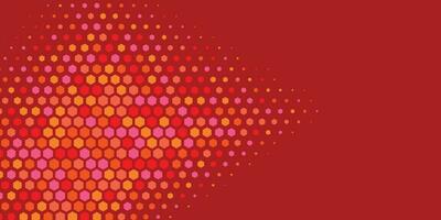 Geometric abstract Hexagon Two Color Background vector