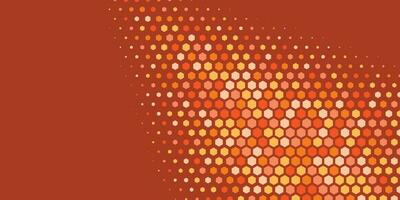 Geometric abstract Hexagon Two Color Background vector