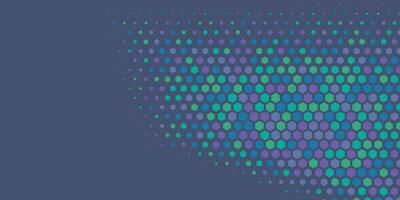 Geometric abstract Hexagon Two Color Background vector