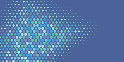 Geometric abstract Hexagon Two Color Background vector