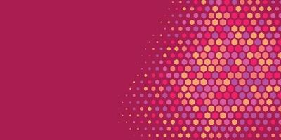 Geometric abstract Hexagon Two Color Background vector