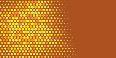 Geometric abstract Hexagon Two Color Background vector