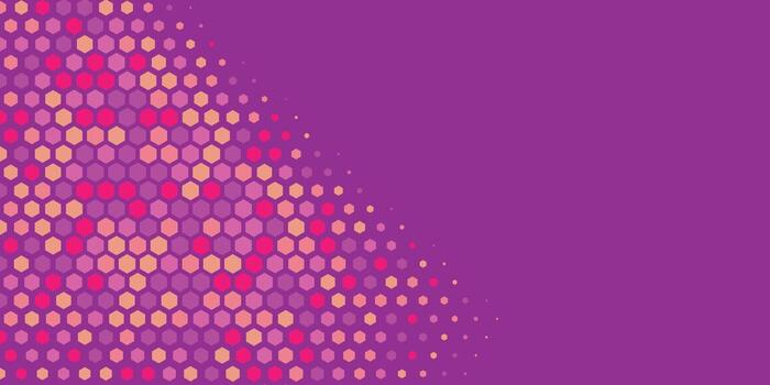 Geometric abstract Hexagon Two Color Background vector