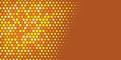 Geometric abstract Hexagon Two Color Background vector