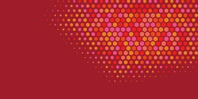 Geometric abstract Hexagon Two Color Background vector