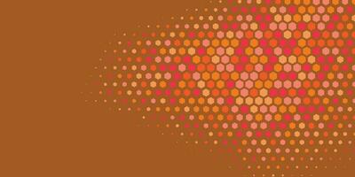 Geometric abstract Hexagon Two Color Background vector