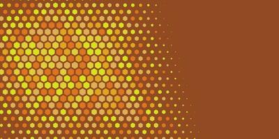 Geometric abstract Hexagon Two Color Background vector