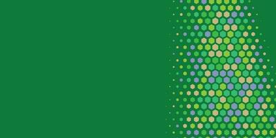 Geometric abstract Hexagon Two Color Background vector