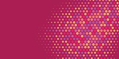 Geometric abstract Hexagon Two Color Background vector