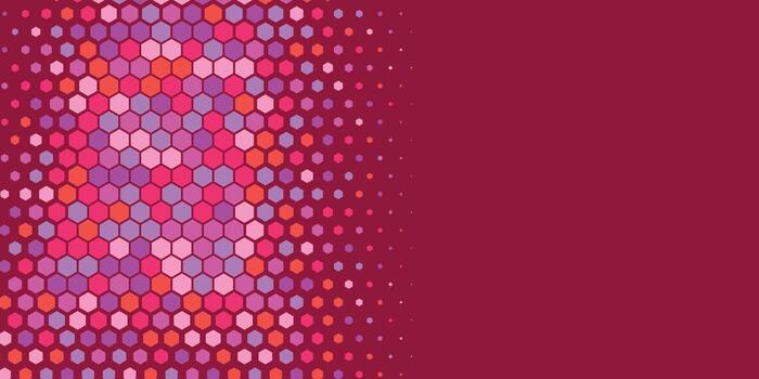 geométrico resumen hexágono dos color antecedentes vector