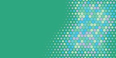 Geometric abstract Hexagon Two Color Background vector