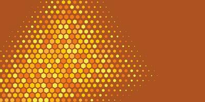 Geometric abstract Hexagon Two Color Background vector