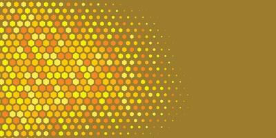 Geometric abstract Hexagon Two Color Background vector