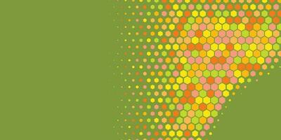 Geometric abstract Hexagon Two Color Background vector