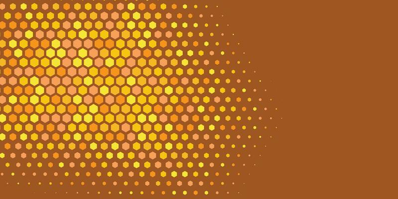 Geometric abstract Hexagon Two Color Background