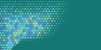 Geometric abstract Hexagon Two Color Background vector