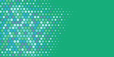 Geometric abstract Hexagon Two Color Background vector