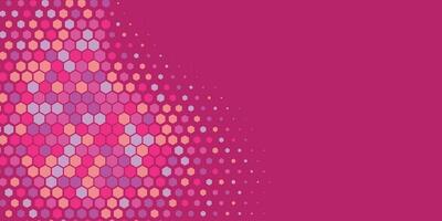 Geometric abstract Hexagon Two Color Background vector