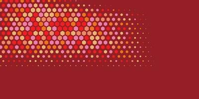 Geometric abstract Hexagon Two Color Background vector