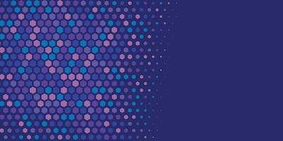 Geometric abstract Hexagon Two Color Background vector