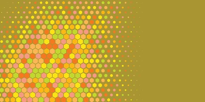 Geometric abstract Hexagon Two Color Background vector