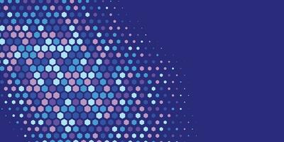 Geometric abstract Hexagon Two Color Background vector