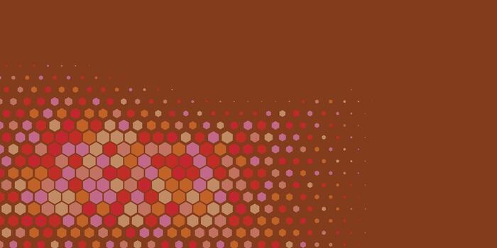 Geometric abstract Hexagon Two Color Background vector