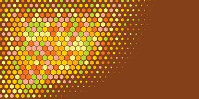 Geometric abstract Hexagon Two Color Background vector